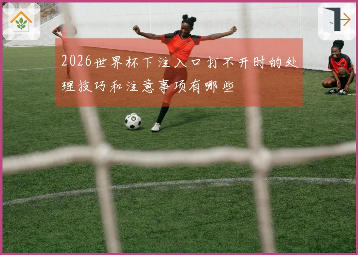 2026世界杯下注入口打不开时的处理技巧和注意事项有哪些